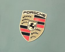 Etching the Porsche logo