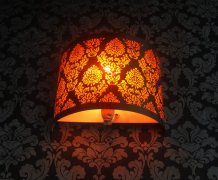 Etching lamp shade